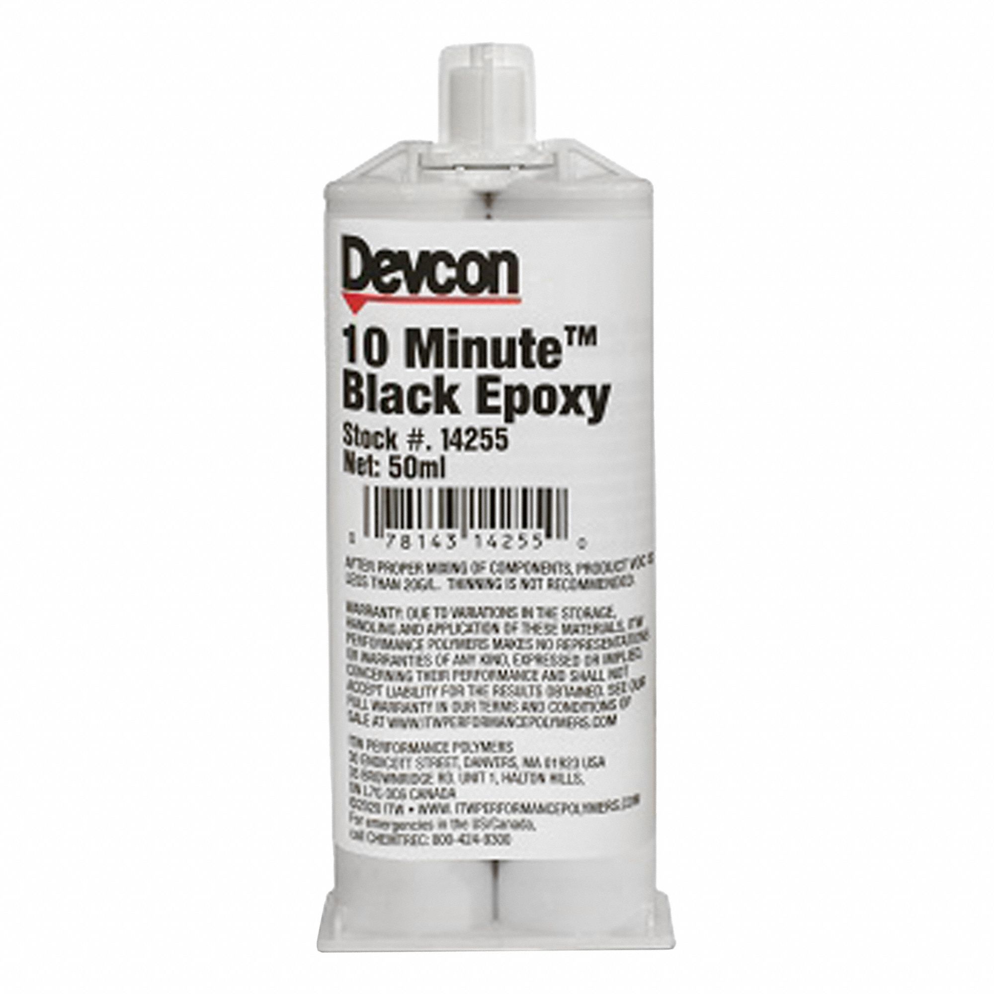 10-MINUTE EPOXY, BLACK, 50 ML TUBE, ROOM TEMPERATURE CURE