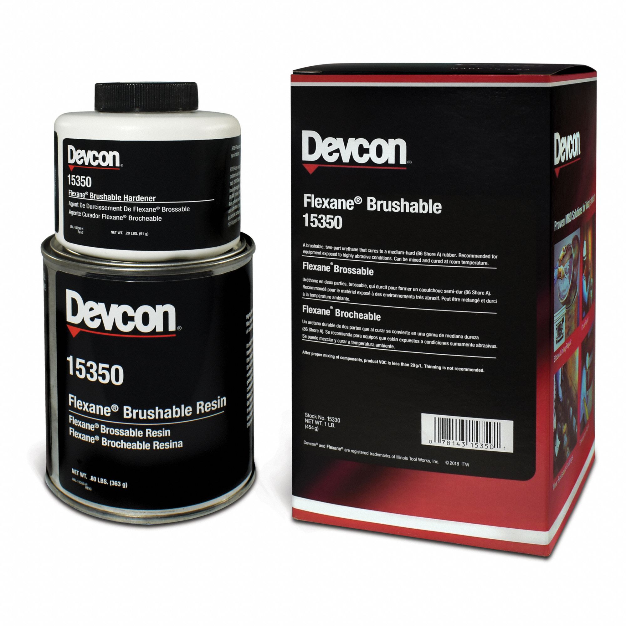 FLEXANE URETHANE COMPOUND RUBBER LIQUID, 1 LB, BRUSHABLE