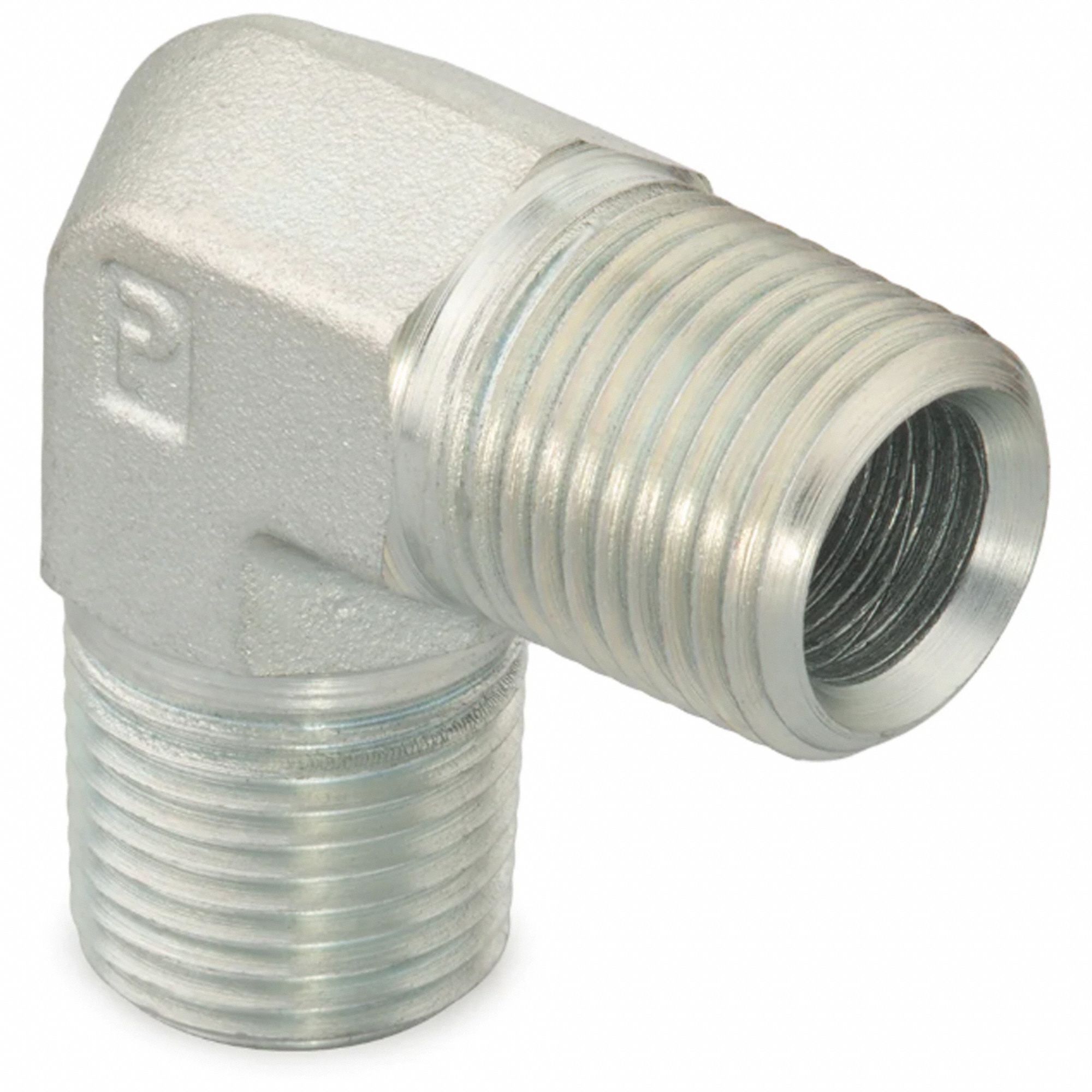 PIPE FITTING AND PORT ADAPTER, STEEL, TOUGHSHIELD PLUS PLATING FINISH, 90 °  ELBOW, 7,500 PSI