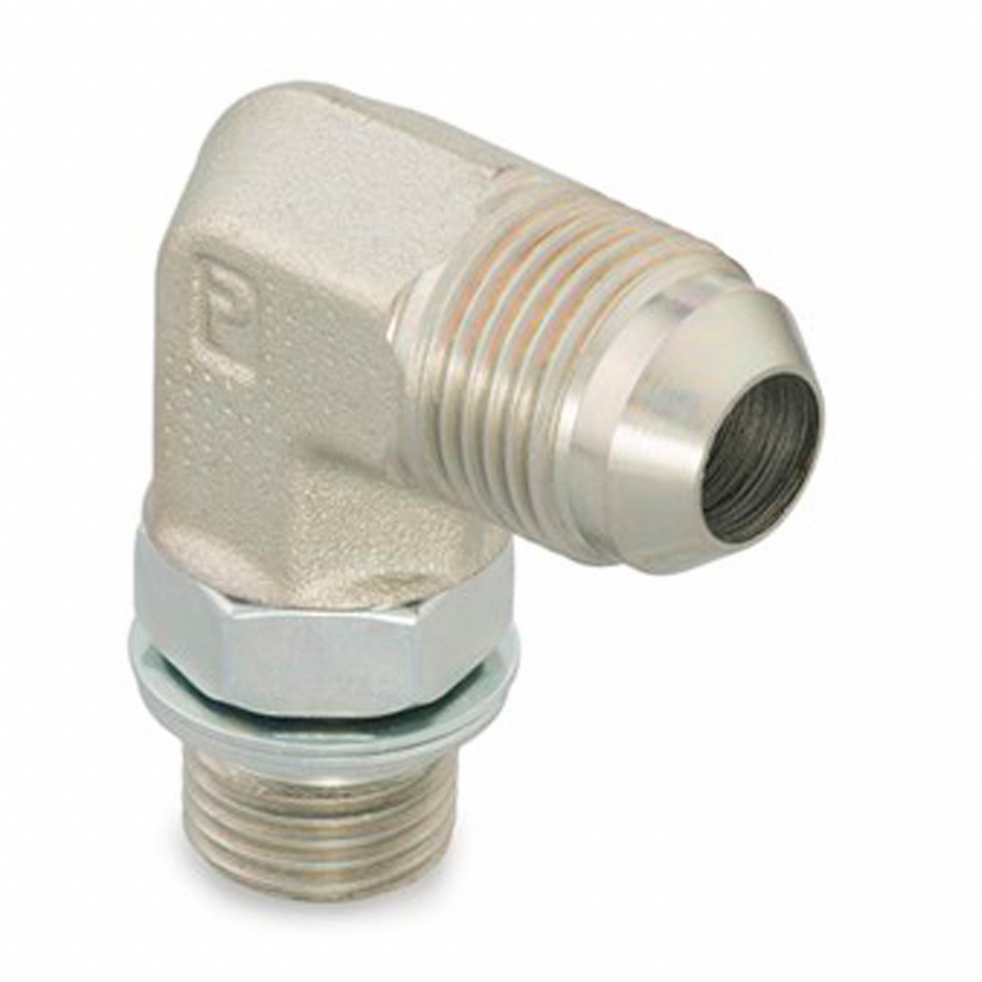PARKER ADAPTER, M27X2 THREAD, STEEL, 90 ° ELBOW, 7,500 PSI, FLARED TO ...