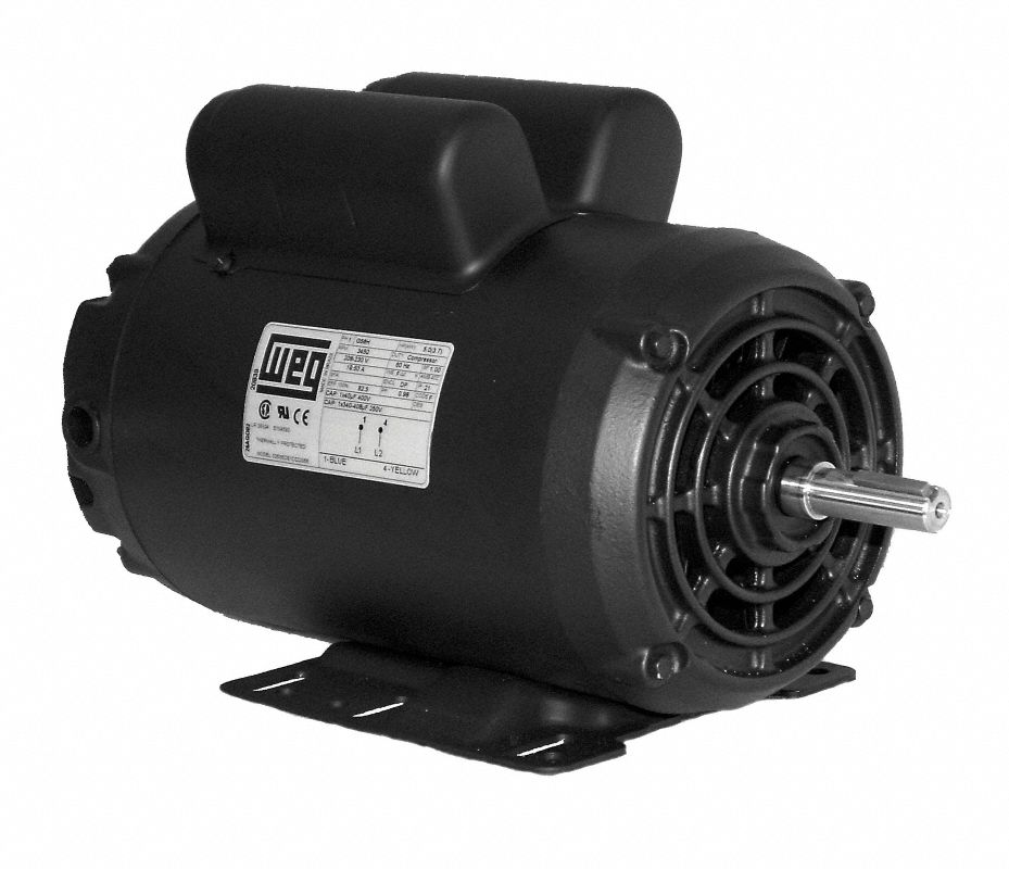 WEG Motor p/Comp.d/Aire,HP 5,23.5-21.5A - Motores para Compresores de ...