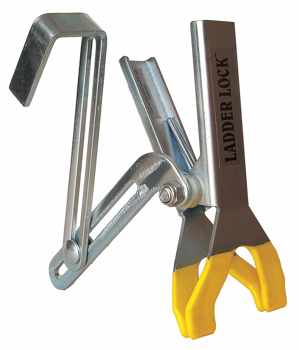 Ladder Lock: Steel, For Use With Extension Ladders