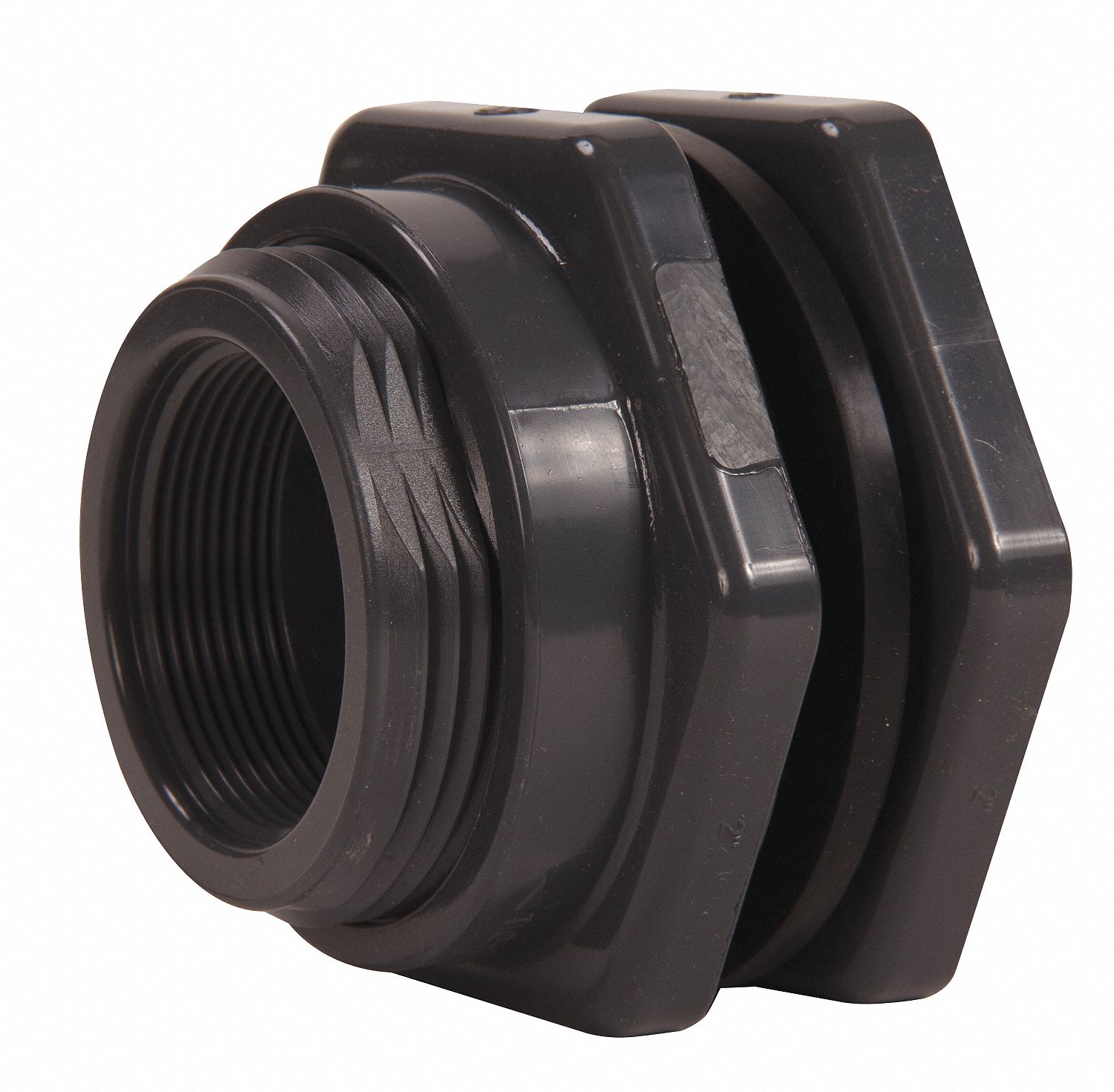 BULKHEAD FITTING, 1 IN, PVC, EPDM