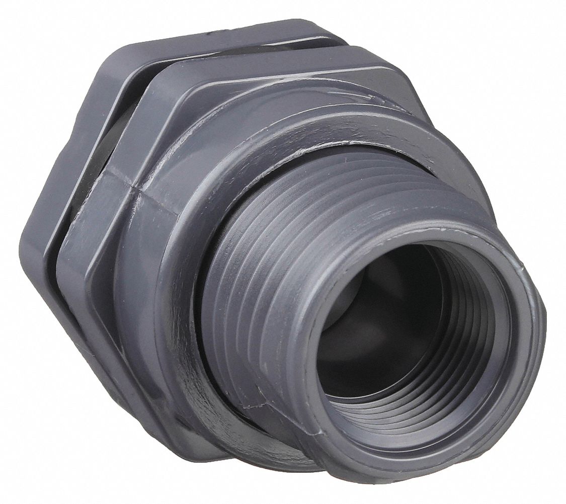 2.00" Polypropylene Bulkhead Tank Fitting With EPDM Gaskets – Fresh