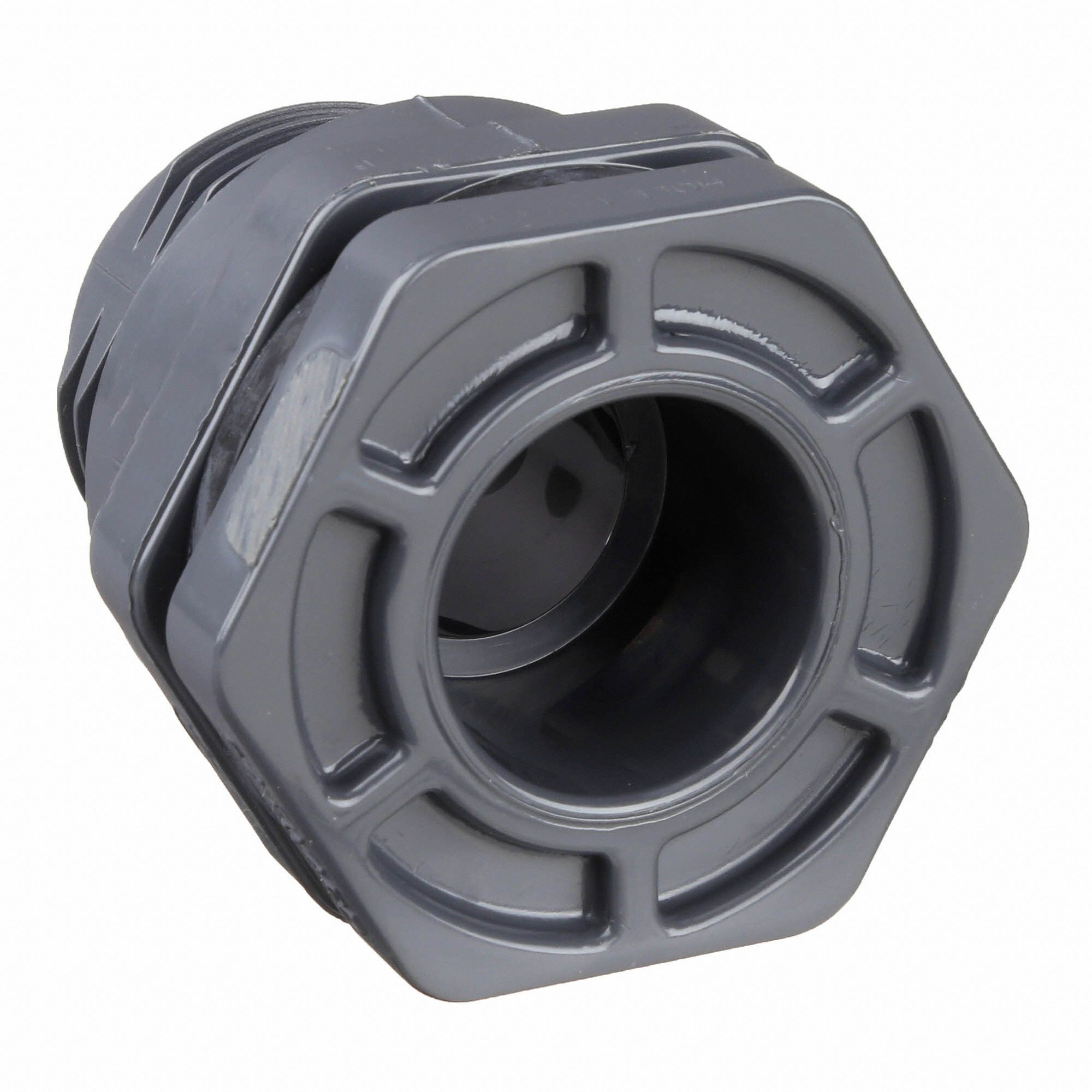 HAYWARD PVC Bulkhead Tank Fitting, 3/4 in Pipe Size, FNPT x Socket
