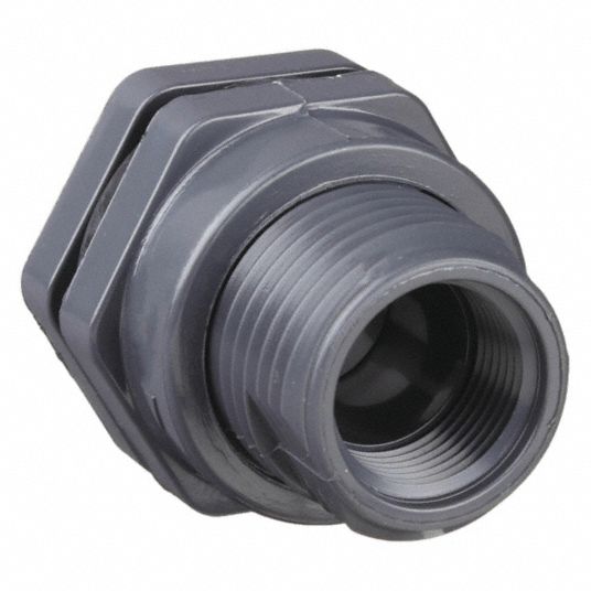 ABS Bulkhead, Thread x Thread – Savko Plastic Pipe & Fittings