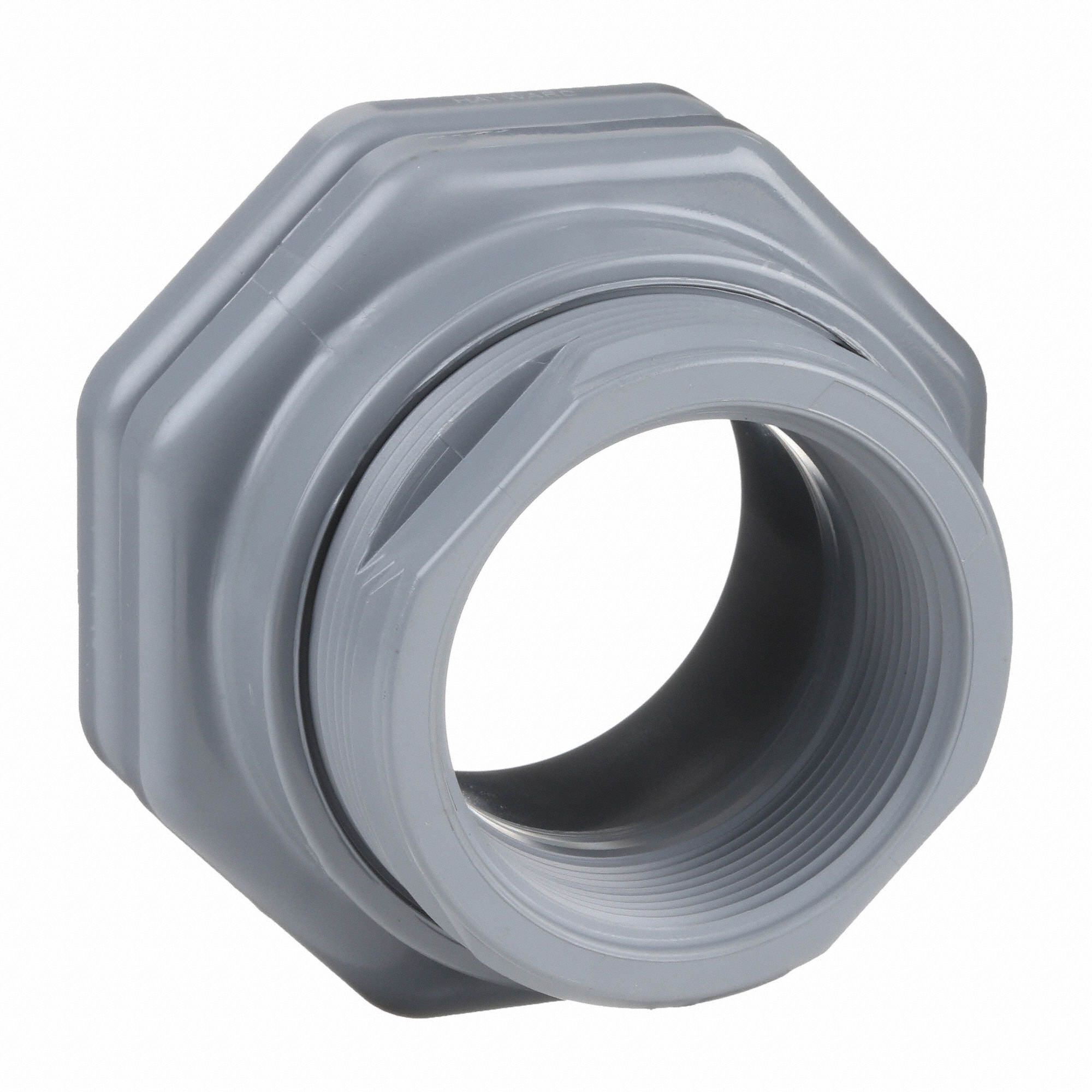 HAYWARD CPVC Bulkhead Tank Fitting, 3 in Pipe Size, FNPT x Socket Connection Type 13L969