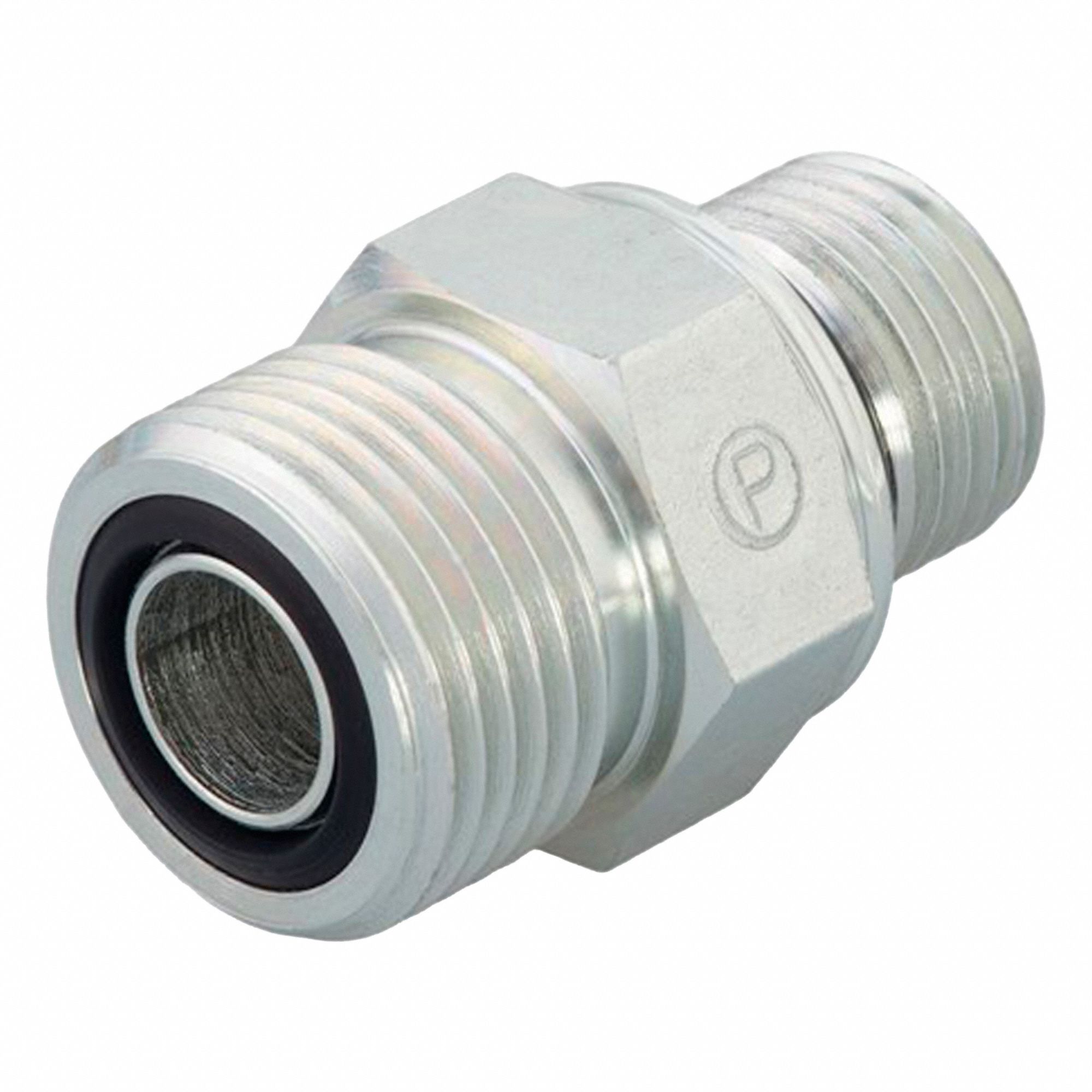 PIPE FITTING AND PORT ADAPTER, STEEL, TOUGHSHIELD PLUS PLATING, STRAIGHT, 36.7 MM L, 7,500 PSI, 27 MM HEX