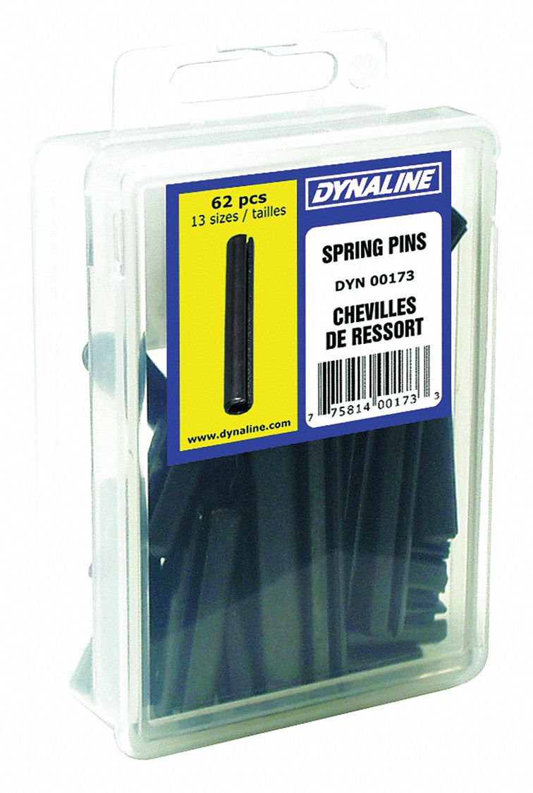 DYNALINE KIT SPRING PIN 62 PIECES - 12852 - DYL00173 | 00173 - Grainger ...
