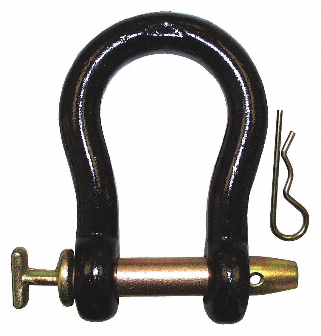 STRAIGHT CLEVIS, STEEL, 20,000 LB LOAD LIMIT, 15/16 IN
