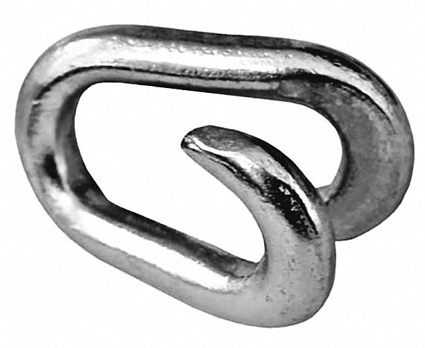 DYNALINE LAP REPAIR LINK, 1 5/8 X 3/8 IN, FORMED STEEL/ZINC