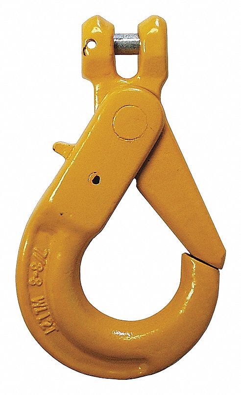 SELF LOCKING CLEVIS HOOK, 5⅜IN W X 9 1/2 IN L, 10,800 LB LOAD LIMIT