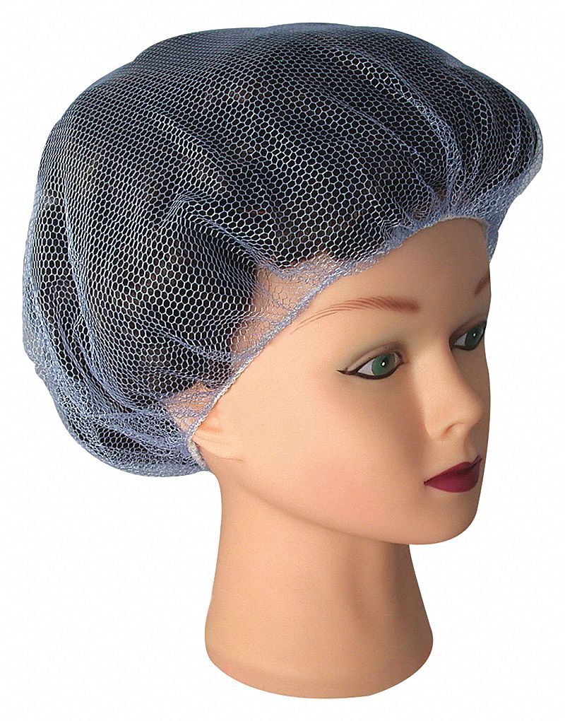 MESH CAP, BLUE, 21 IN DIA, NYLON, BAG 100