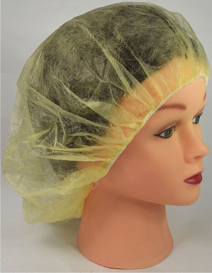 BOUFFANT CAP,YELLOW,SZ 21 IN,CA1000