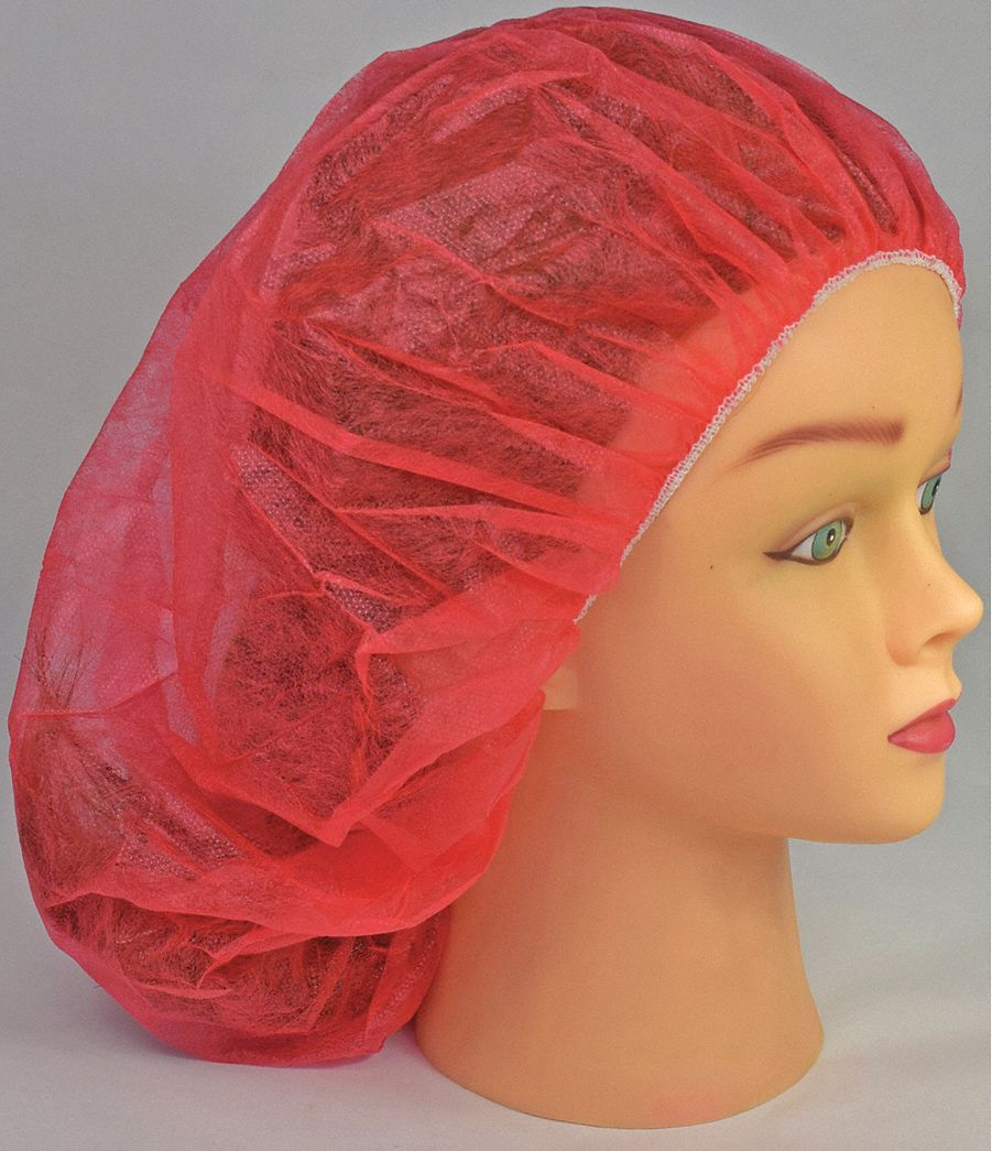 BOUFFANT CAP,RED,CA1000