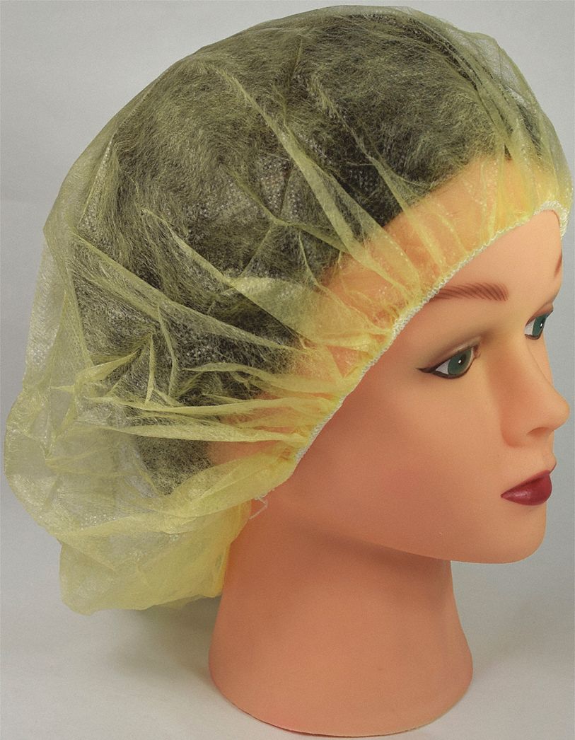 BOUFFANT CAP,YELLOW,SZ 24 IN,CA1000