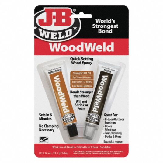 JB WELD, WoodWeld, 29.5 mL, Epoxy Adhesive 13M2108251 Grainger