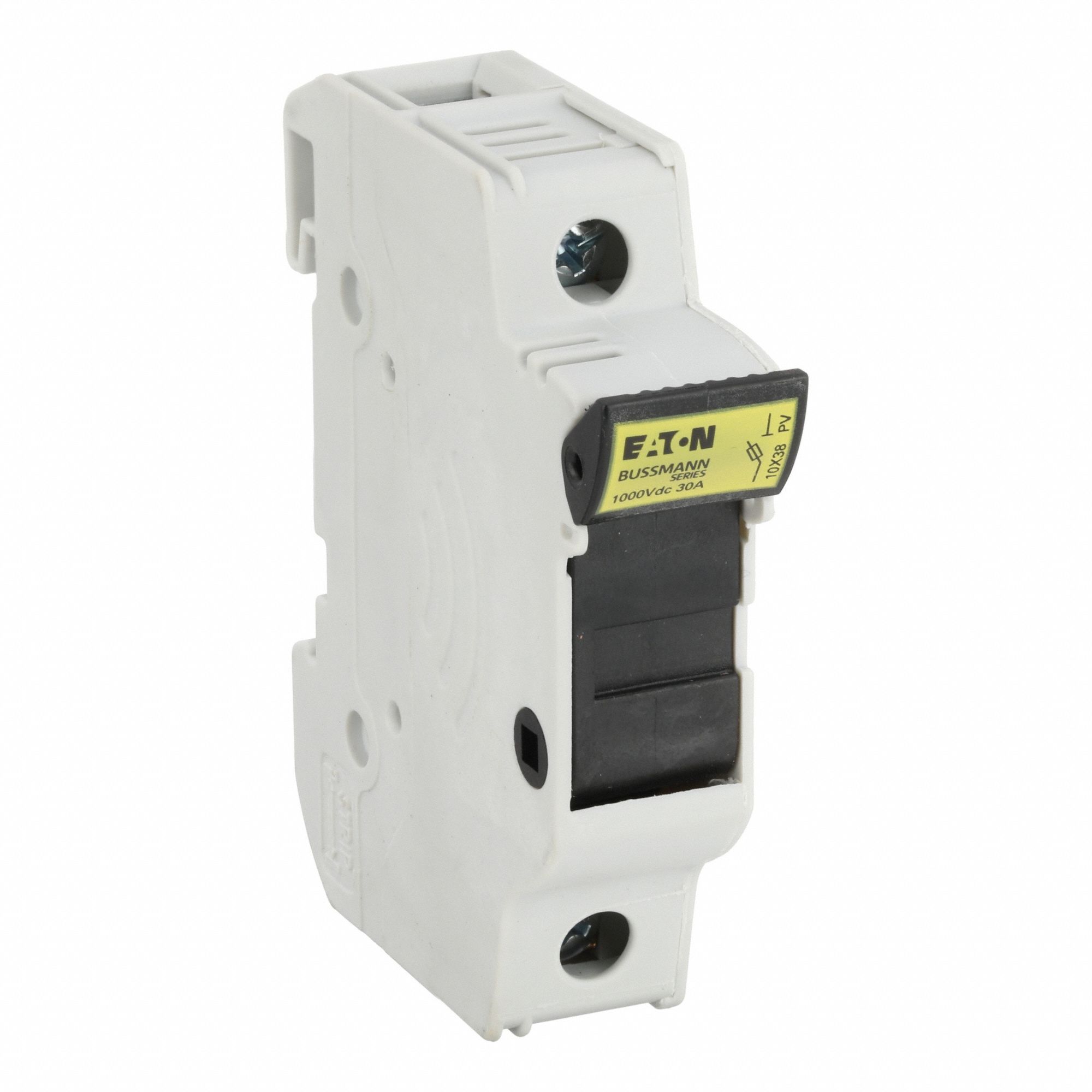 Fuse Block: Finger-Safe, 1 Pole, 600 V AC, DIN Rail Mounting, Box Lug Termination