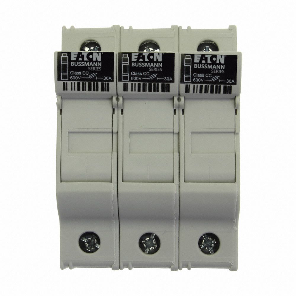 BLOC-FUSIBLES,CLASSE CC,30A,3 POTEAUX