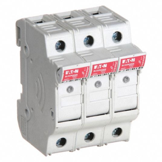 BUSSMANN, 3 Poles, 0 to 30 A, Fuse Block - 13M226|CHM3DIU - Grainger