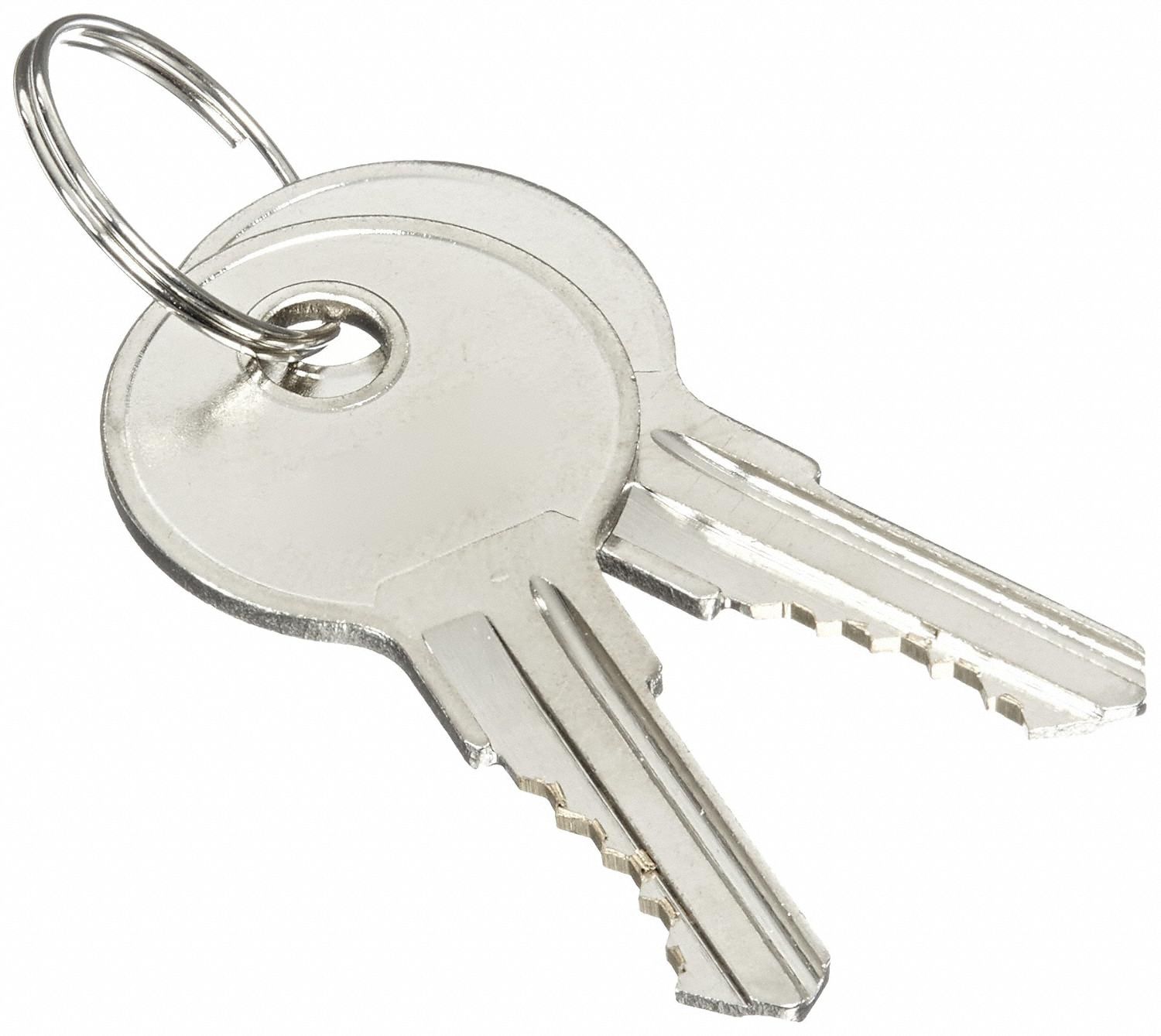 Replacement Keys Silver Brass PK2