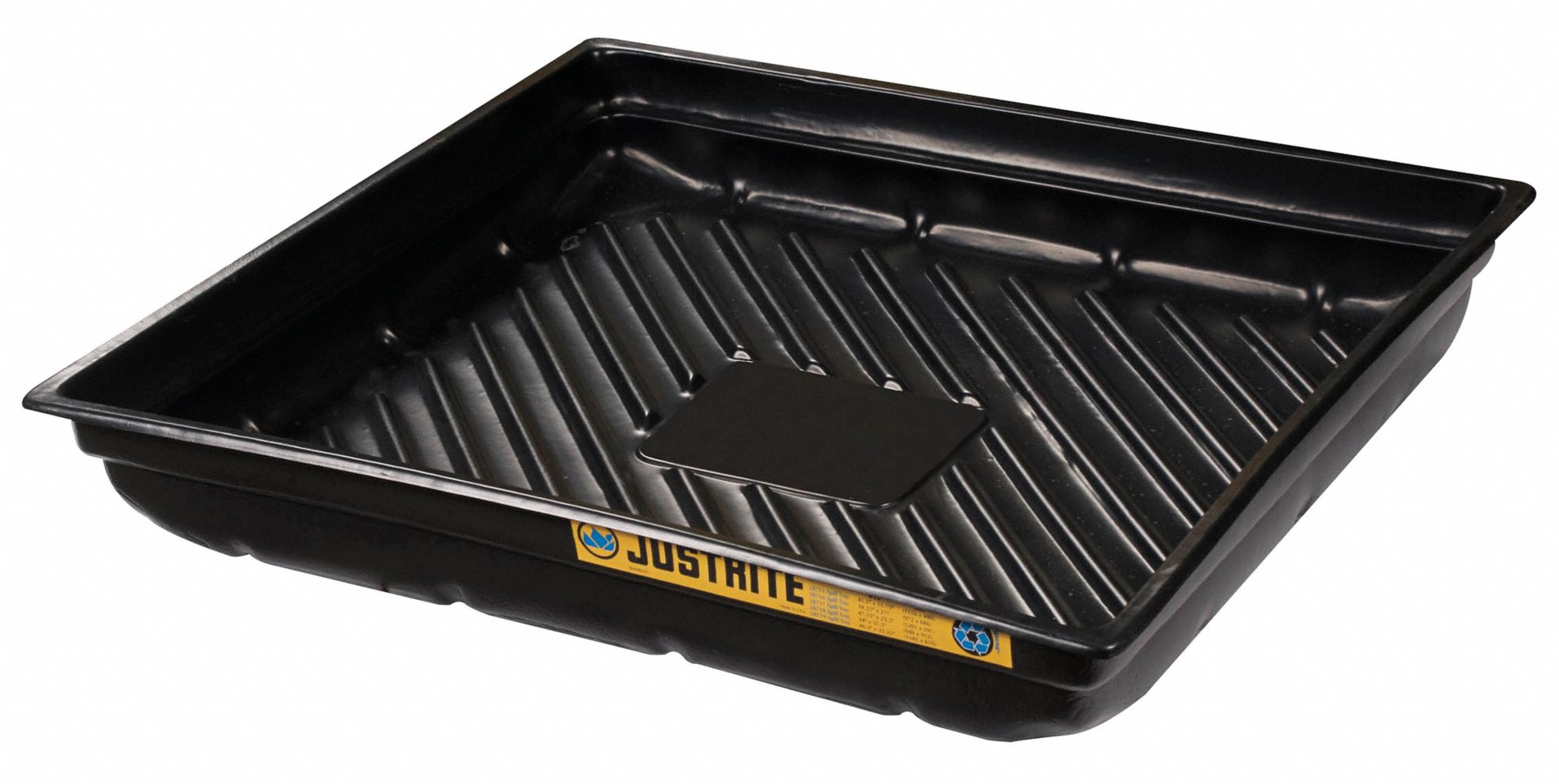 SPILL TRAY, 31⅞ X 28⅜ , 23 GALLON CAPACITY, BLACK, POLYETHYLENE