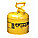 2 GALLON (7.5 L) TYPE I SAFETY CAN, YLW, GALVANIZED STEEL, 13¾ IN H, 9½ IN OD, FOR DIESEL