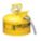 TYPE II SAFETY CAN, 2½ GAL, YELLOW, GALVANIZED STEEL, 12 IN H, 11¾ IN OD, FOR DIESEL