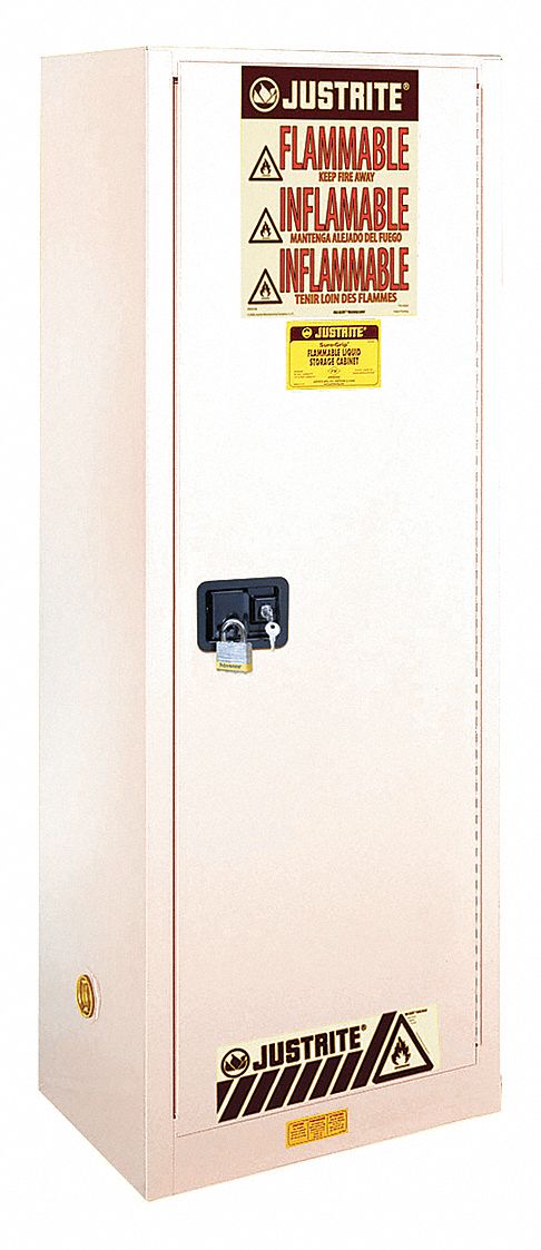 Flammable Cabinet, 22 Gal., White