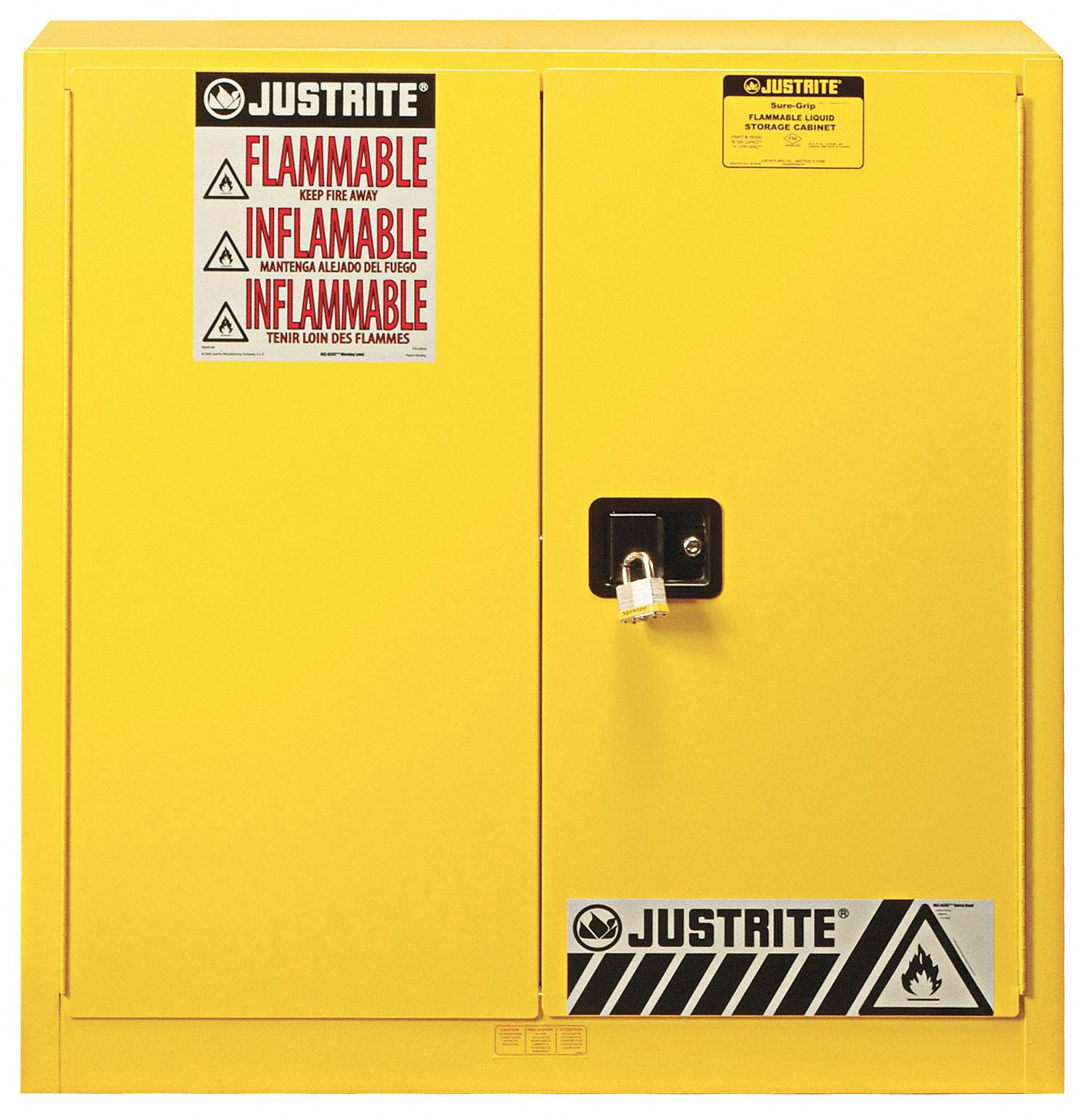 FLAMMABLE CABINET,40 GAL,YELLOW