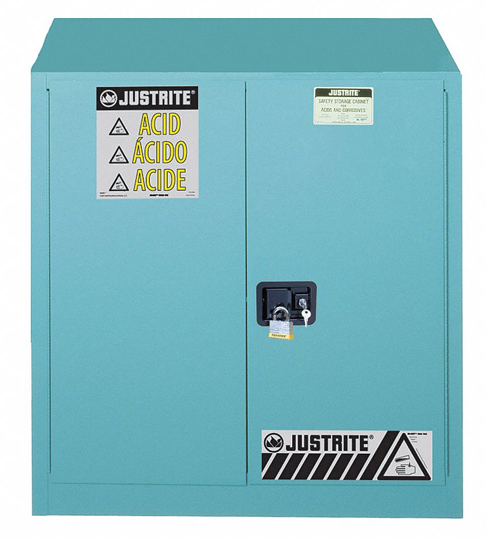 Corrosive Safety Cabinet Blue 30 gal.