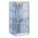 LIQUID PROPANE GAS CYLINDER CABINET, 8 VERTICAL CYLINDERS, 30X32X65 IN, ALUMINUM