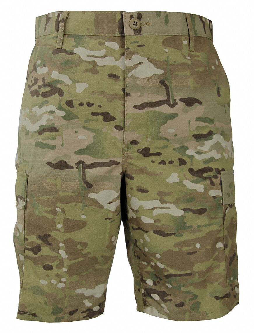 Mens Tactical Shorts,Multicam,Size L - Grainger