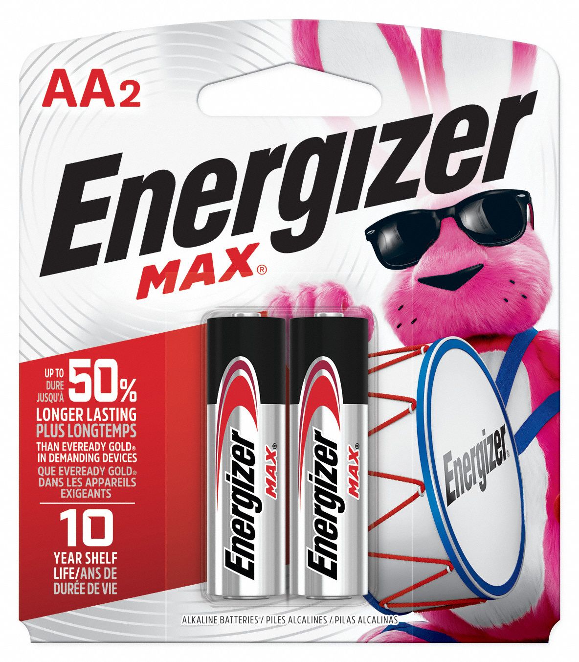 BATTERY ENERGIZER ALK 1.5V AA 2/PK