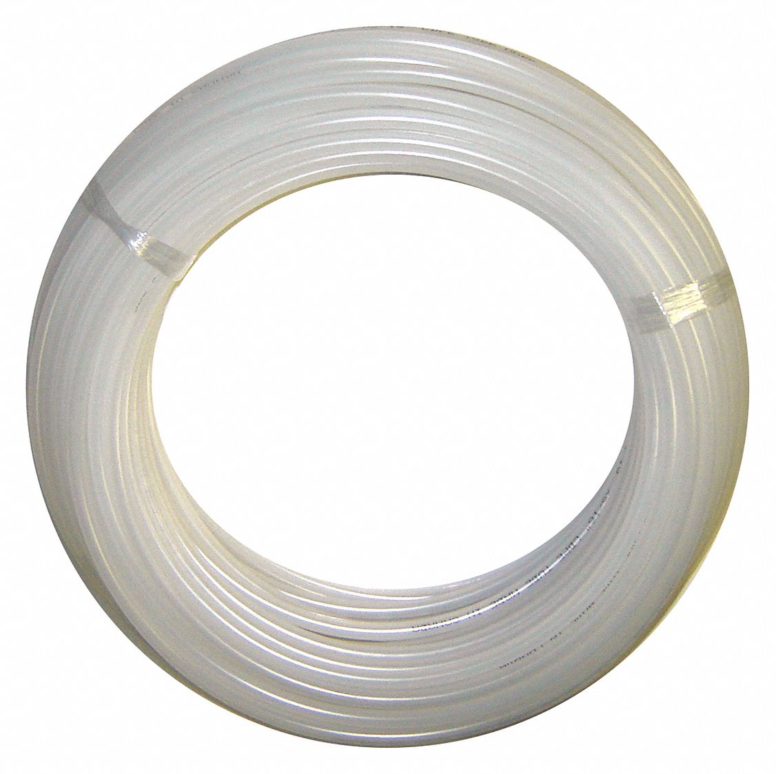 TUBING, -50 °  F TO 180 °  F, NYLON, 100 FT L, WHITE, 430 PSI, 1/4 IN OD, 0.18 IN INSIDE DIAMETER