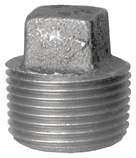 METAL PIPE FITTING, PLUG 1/2 IN