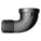 ELBOW, IRON, 90 °  STREET ELBOW, BLACK, 150 PSI, 2 IN