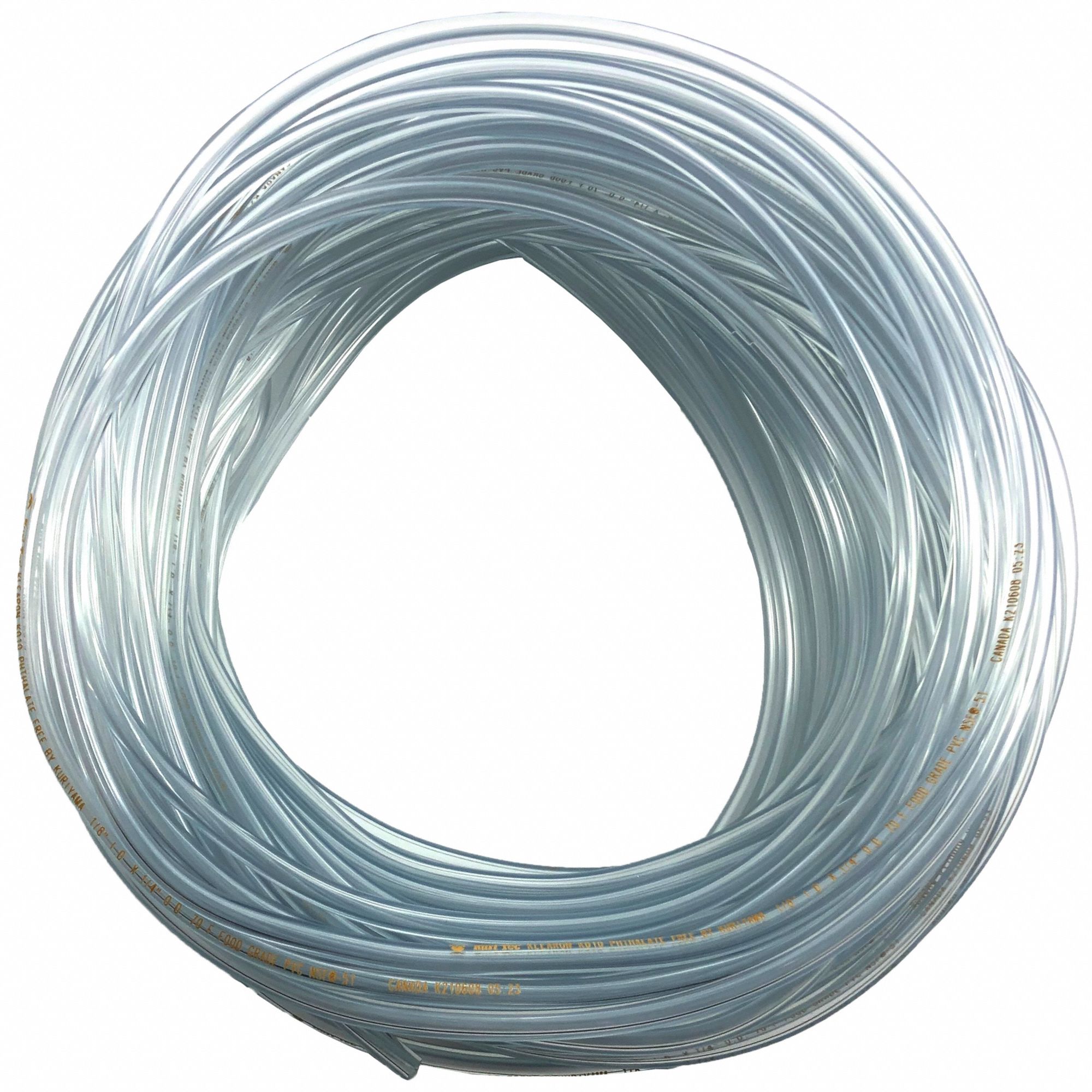 CLR VINYL TUBING 1/2 OD X 3/8 ID