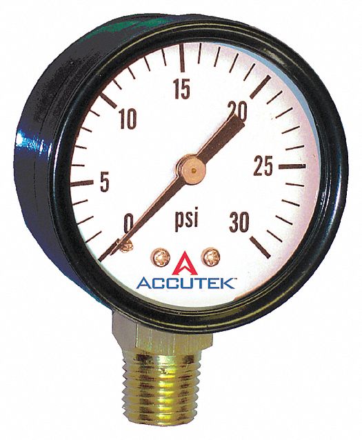 GAUGE STEM MOUNT DRY 2 I 0 TO 60 PSI