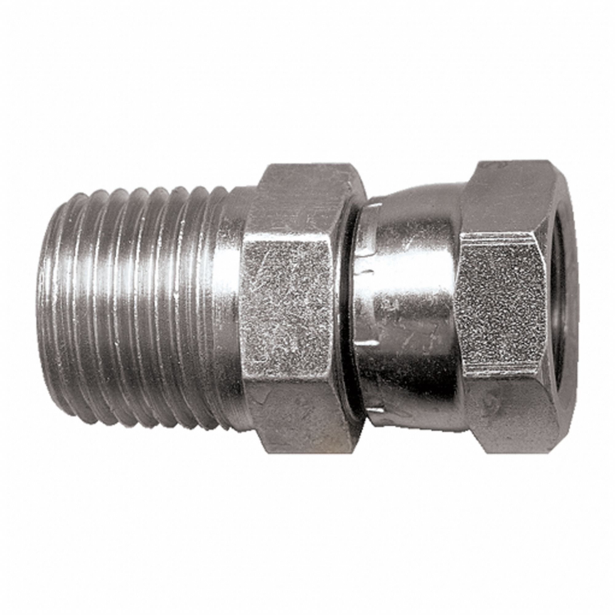 CONNECTOR 3/8 MPT TO 1/2 NPSM SWIVEL