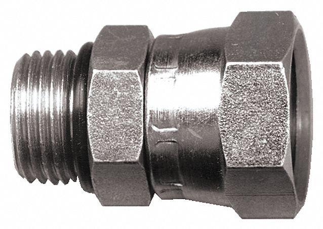 FLARE FITTING, STEEL, 3,000 PSI AT 70 °  F, 1/4 IN INSIDE DIAMETER, 1/4 IN HOSE FITTINGS