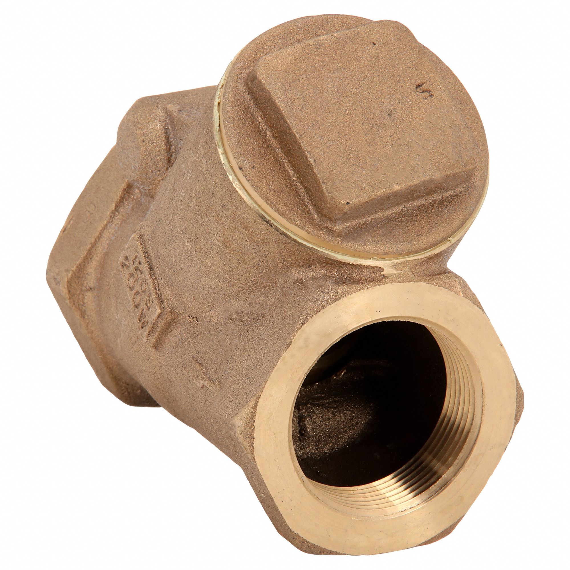 SWING Y CHECK VALVE, SWING, Y-STYLE VALVE BODY, 2½ IN PIPE, FNPT X FNPT