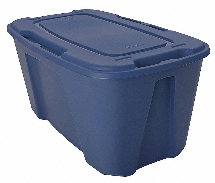 HOMZ, 3.9 gal, 16 1/4 in x 13 in x 6 1/8 in, Storage Tote - 13N880