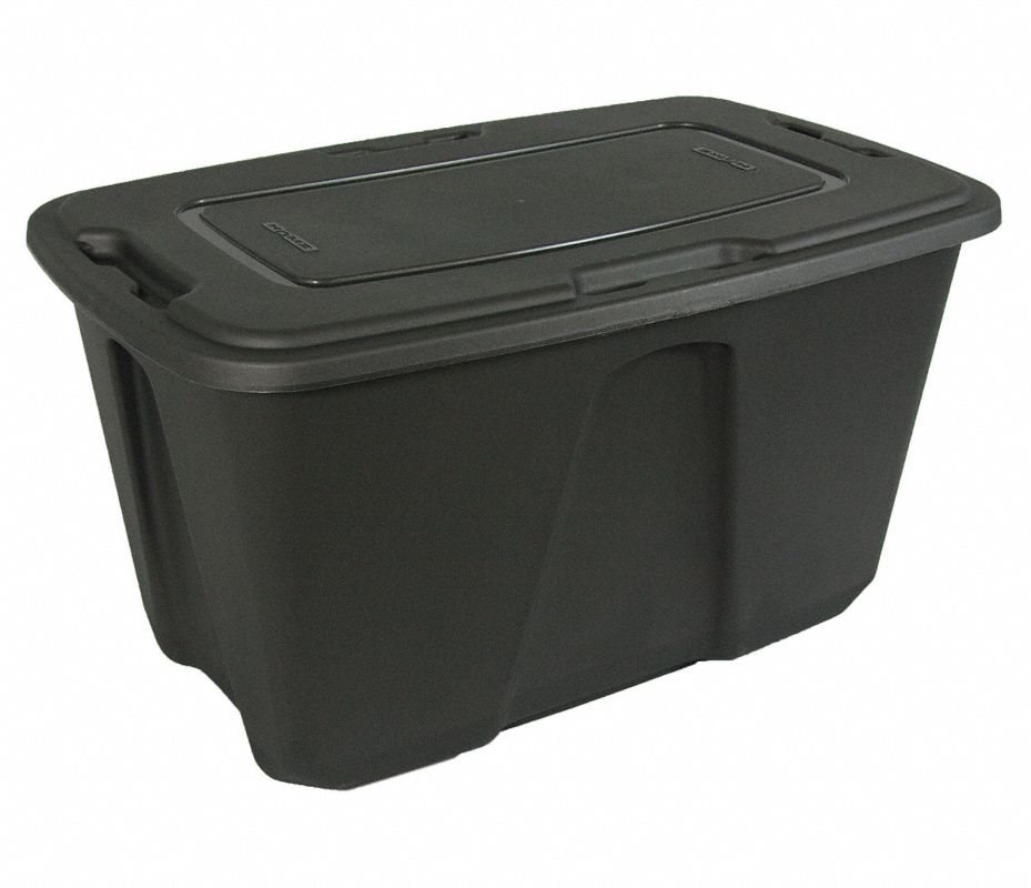 DURABILT Contenedor de Almacenamiento, Carbón Metálico, Altura Exterior