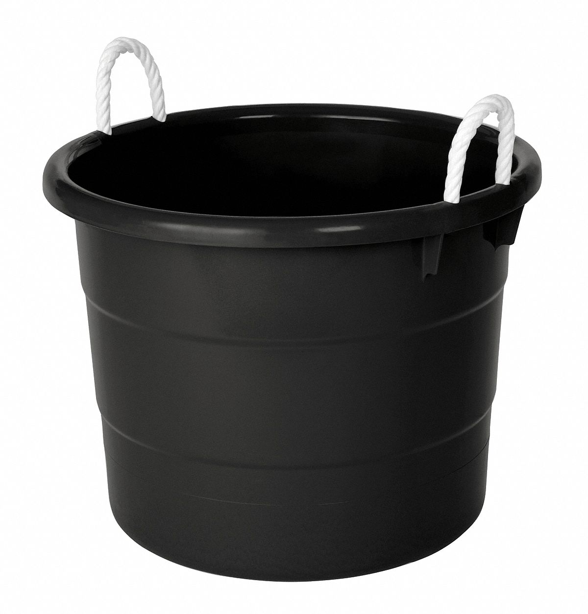 Storage Tub: 21 1/2 in Outside Wd, 16 1/2 in Outside Ht, 18.0 gal Capacity,  Navy, Polypropylene