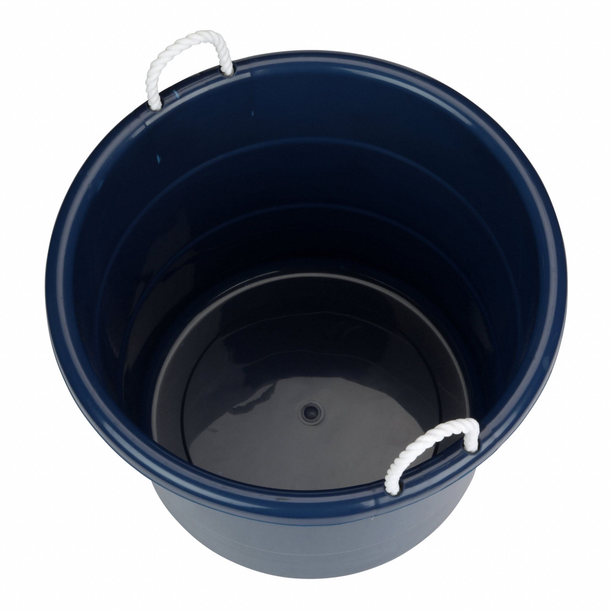 Storage Tub: 21 1/2 in Outside Wd, 16 1/2 in Outside Ht, 18.0 gal Capacity,  Navy, Polypropylene