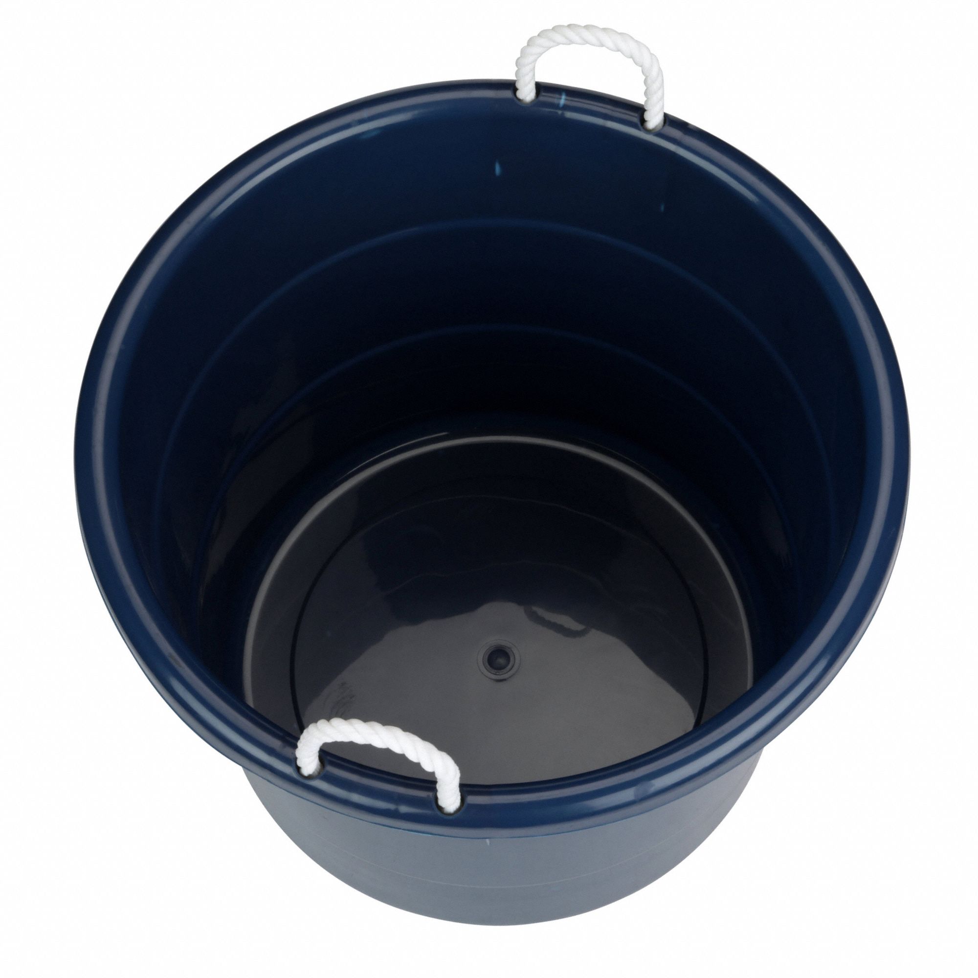 Storage Tub: 21 1/2 in Outside Wd, 16 1/2 in Outside Ht, 18.0 gal Capacity,  Navy, Polypropylene - Grainger