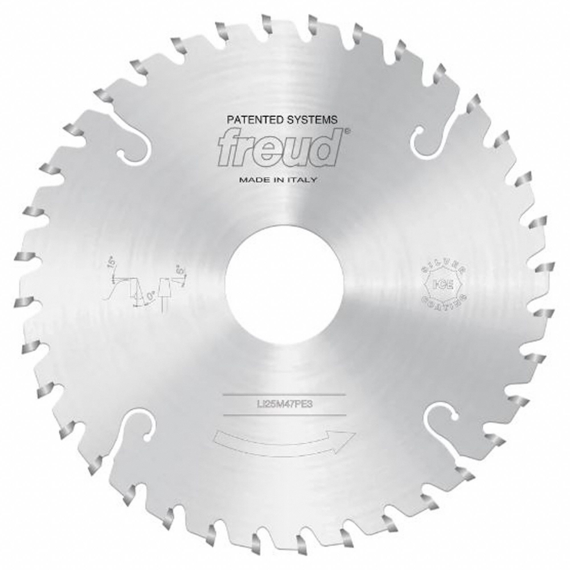 CIRCULAR SAW BLADE, CARBIDE, 7⅞ IN, 36 TEETH, 45 MM, FOR WOOD/LAMINATE/MELAMINE/PLYWOOD