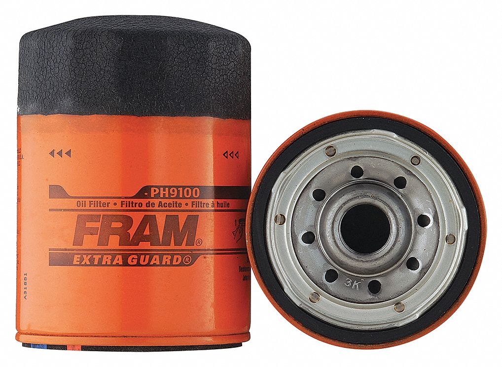 FRAM SPIN-ON OIL FILTER,10,000 MI,5.094 IN L/3.66 IN OUT DIA,13/16