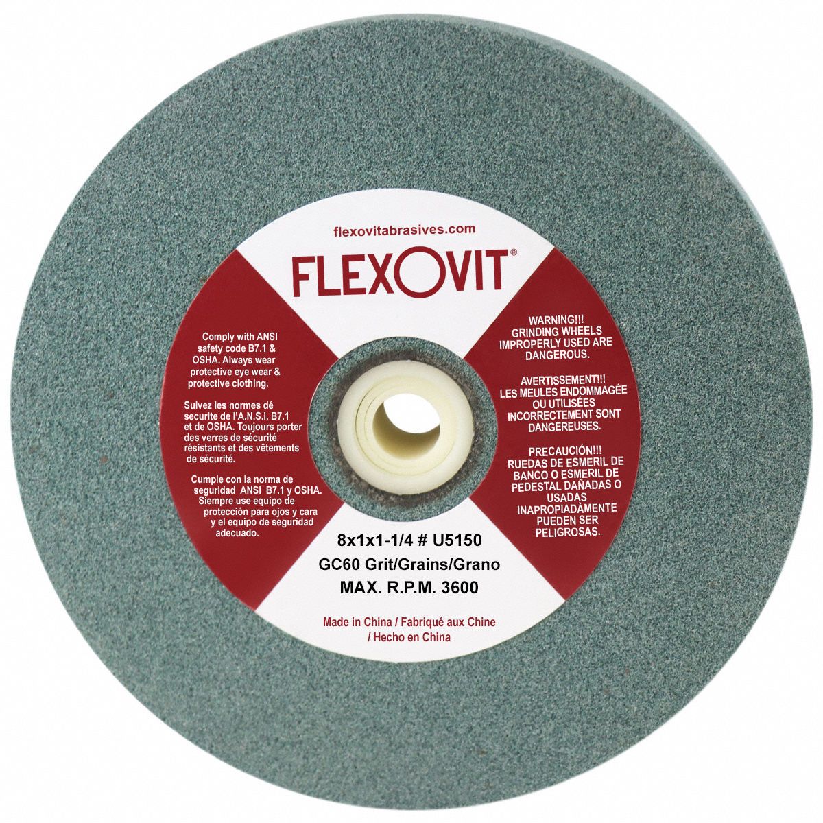 Grinding wheels come in clearance grades from coarse to